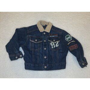 Vintage Phat Farm Jacket Toddler 2T Denim Button Patch Y2K Boys